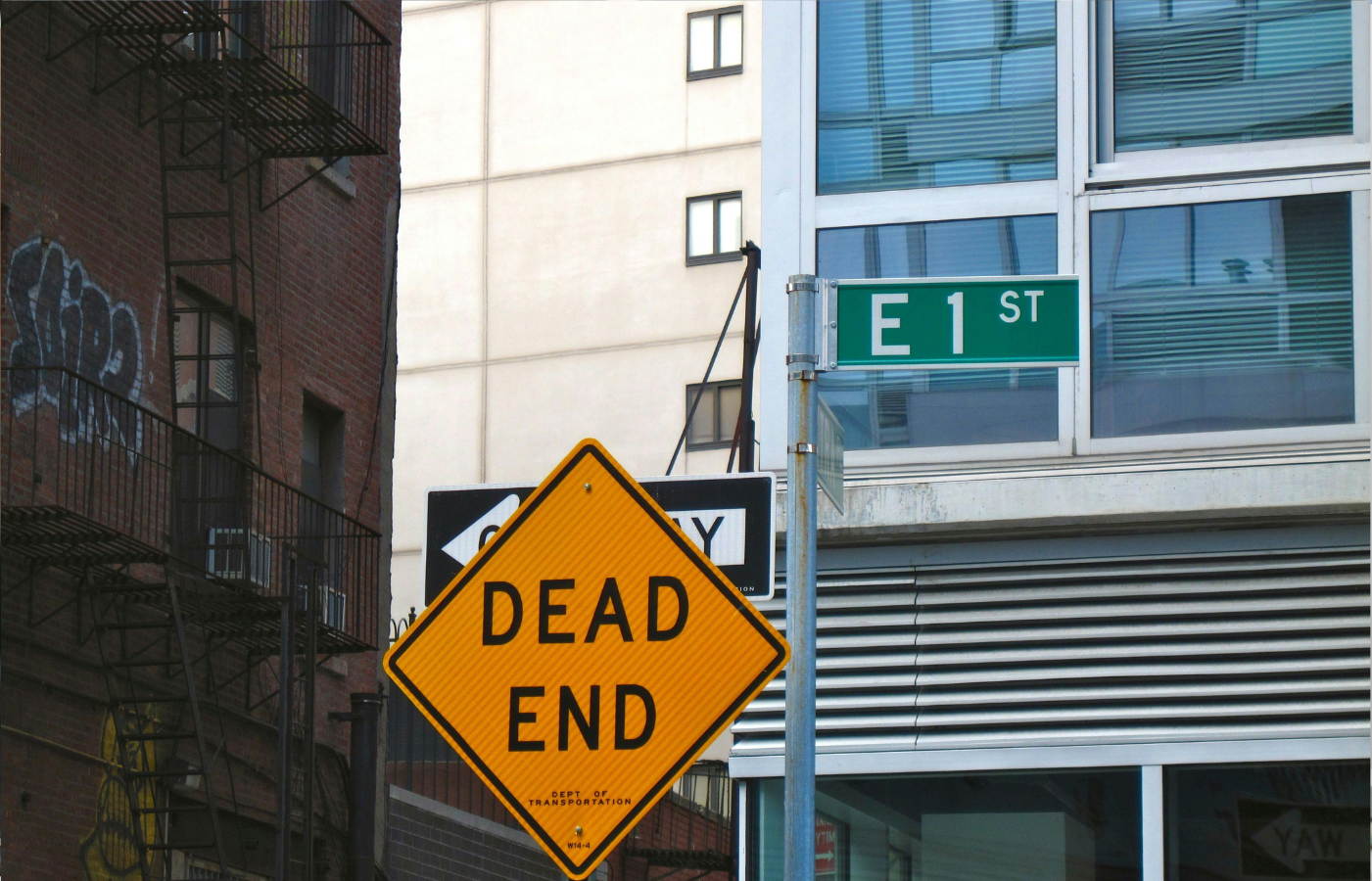 A dead-end sign