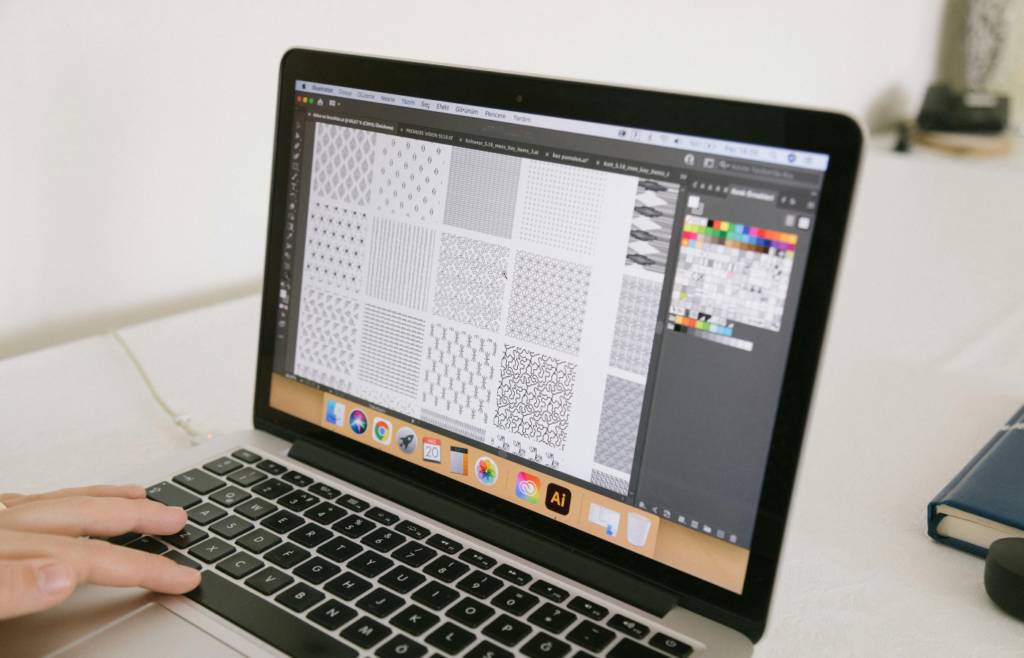 A digital artwork on a computer screen