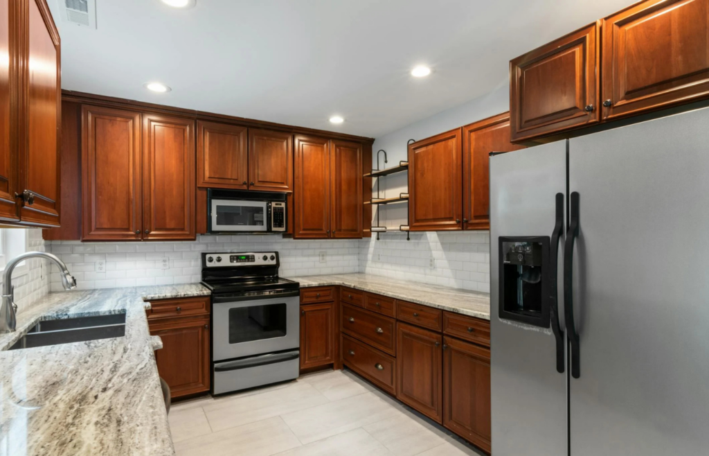 Modern, energy-efficient appliances in a contemporary kitchen