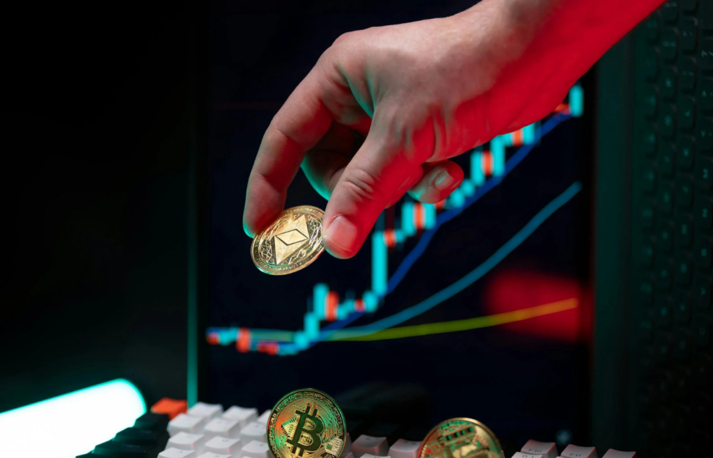Coin and Stock market graph interaction
