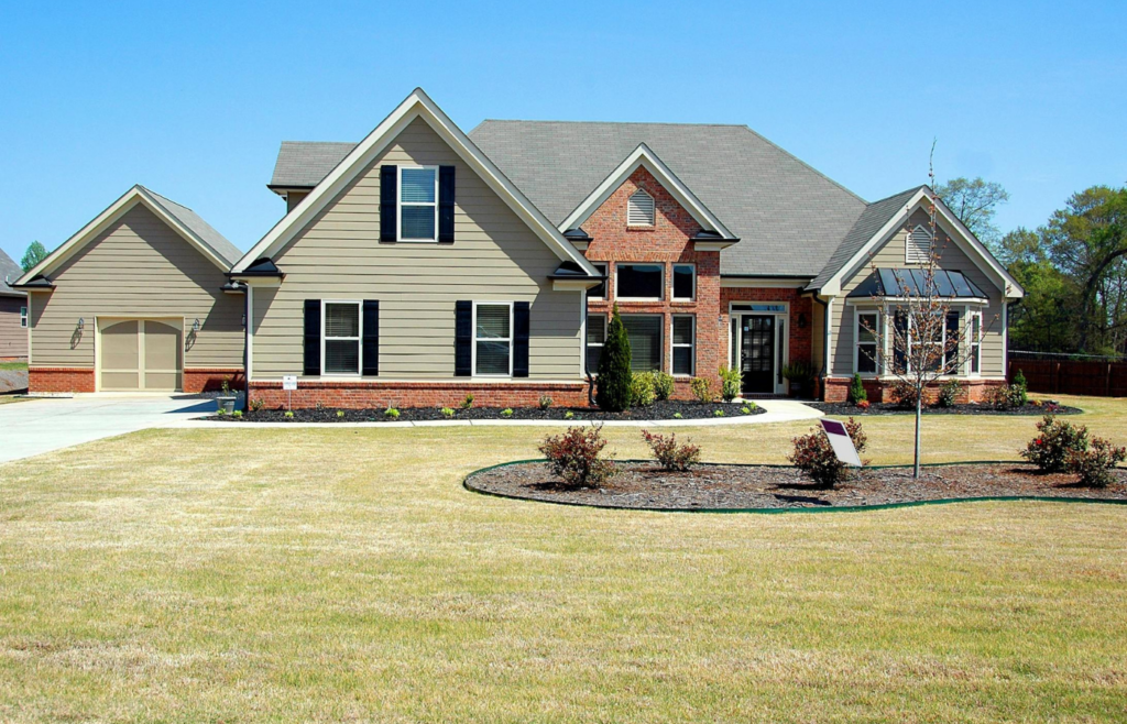 A modest home in a suburban neighborhood