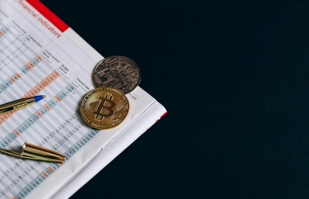 A Close Up Shot of a Bitcoin