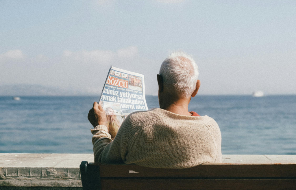 A retiree enjoying life while their finances run on autopilot