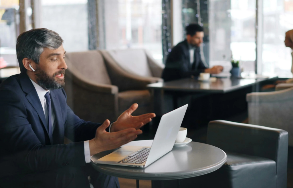 A team on a video call with confused expressions