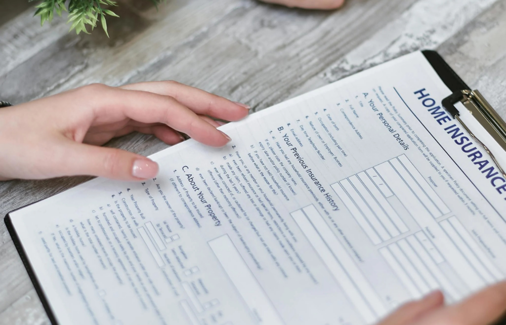 A person holding a Social Security application form