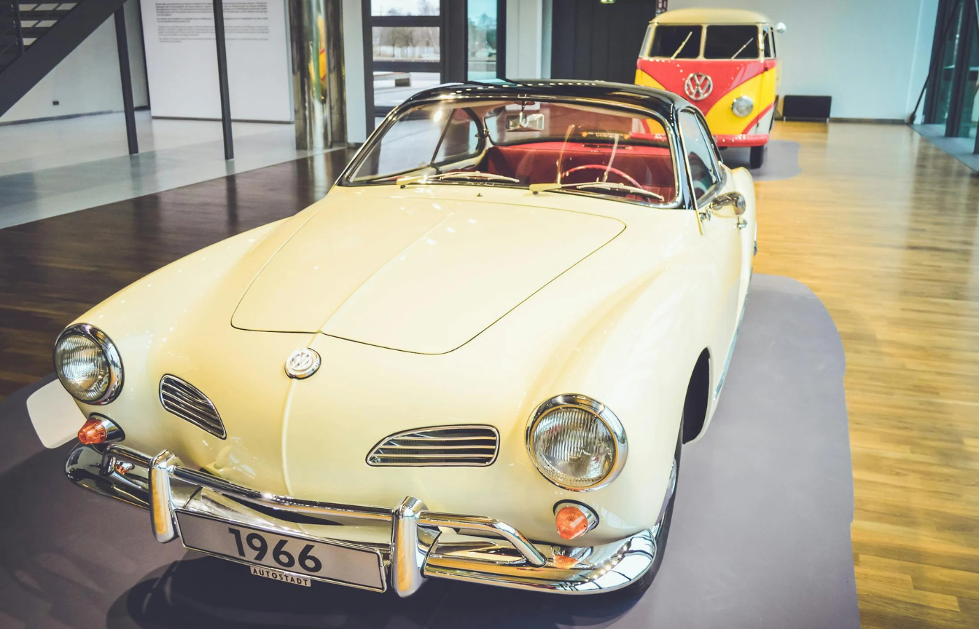 A vintage car auction with expensive price tags