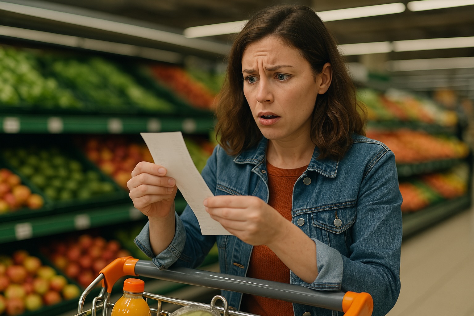 Surprised shopper