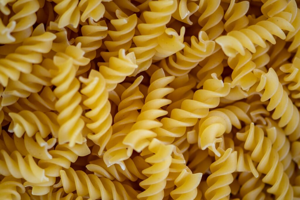uncooked pasta
