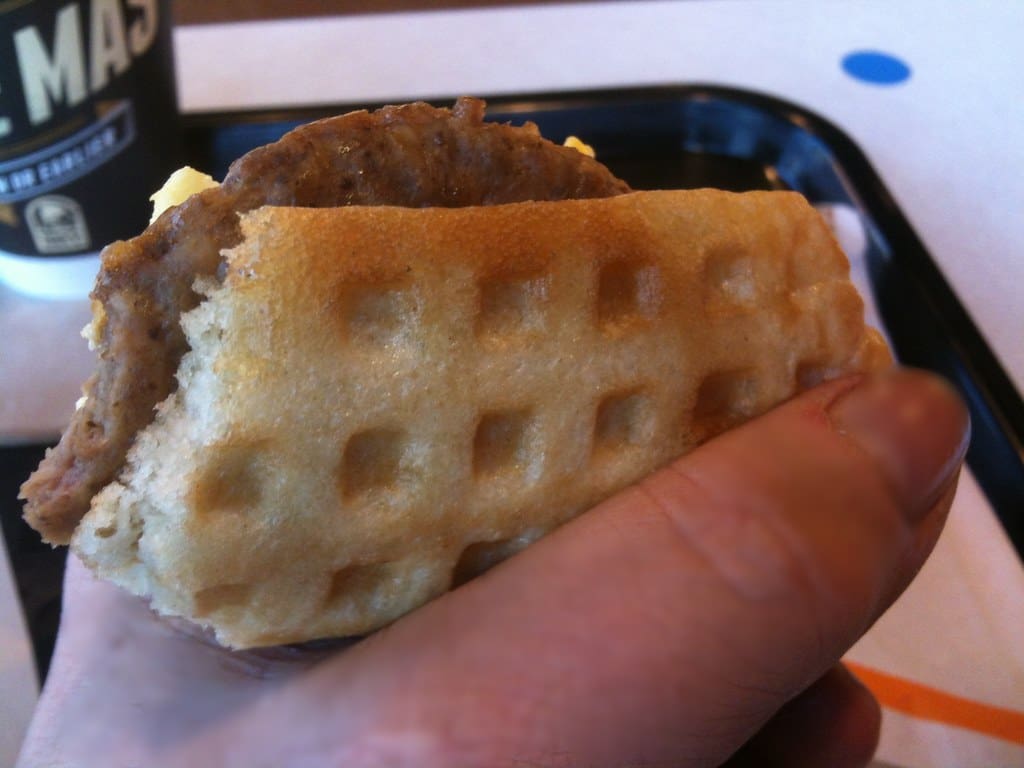 Taco Bell Breakfast Waffle Taco