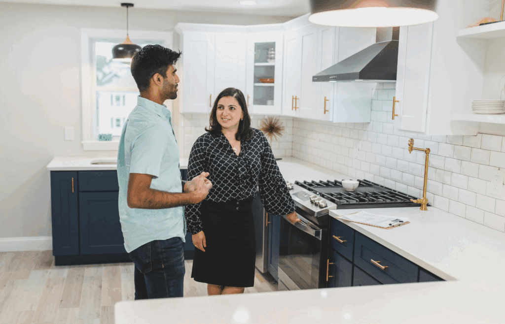 two people in the kitchen