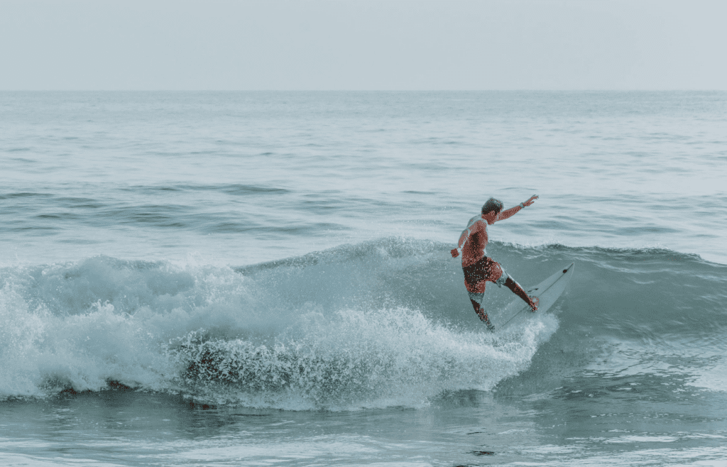 surfer at sea