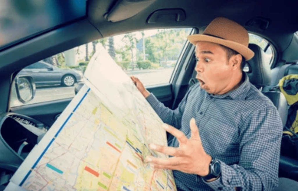 person holding a map