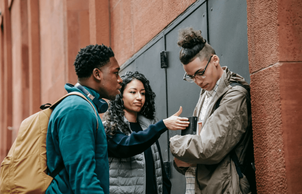 three people