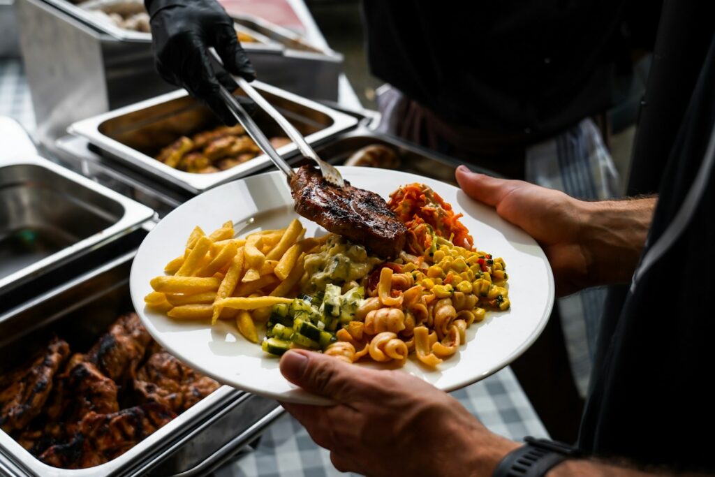 vegetable meal on plate