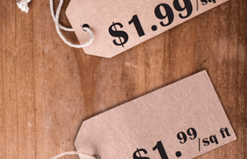 price tag