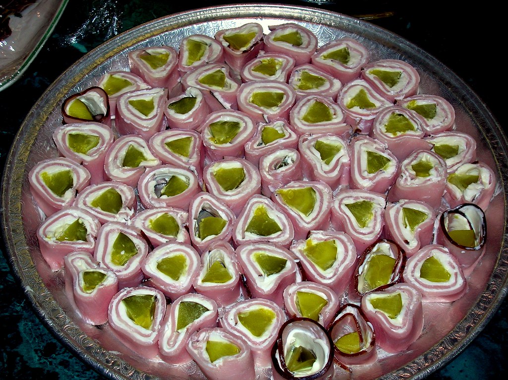 Pickle and Cream Cheese Rolls