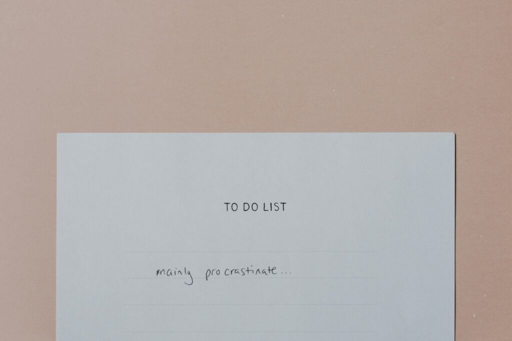 to-do list procrastinate