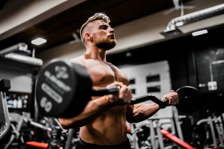 man working out