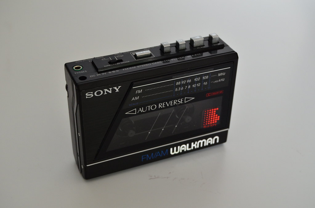 Black Sony Walkman Cassette Player