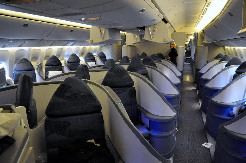 Business class seat perk using points