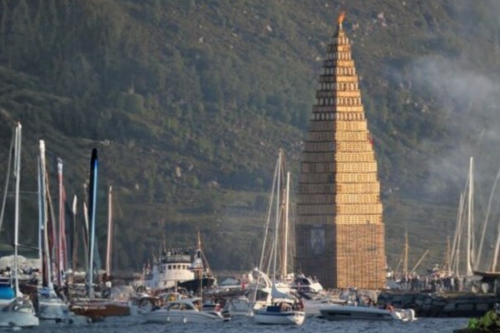 Bonfire tower in Ålesund, Norway