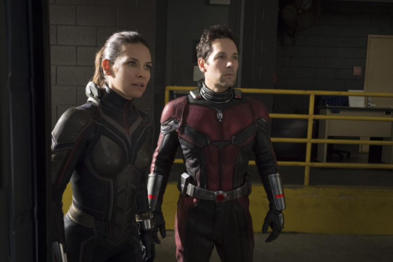Ant-Man and The Wasp image still featuring Paul Rudd and Evangeline Lilly