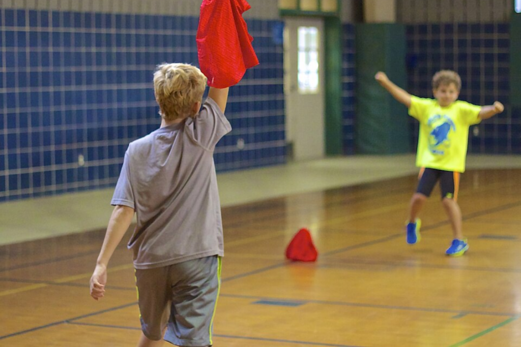 Boys Playing Capture the Flag