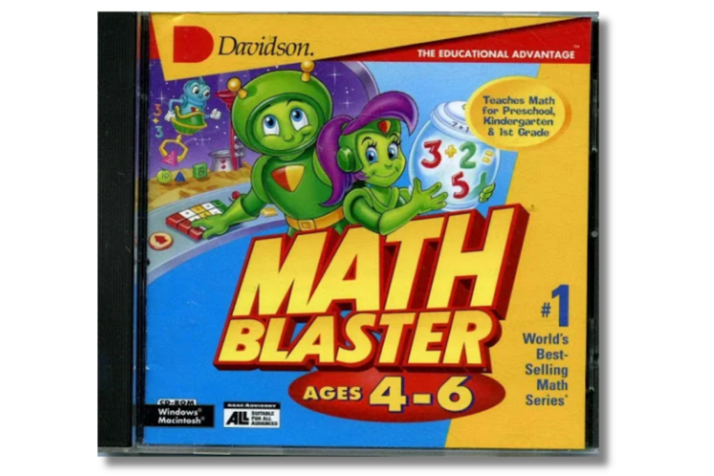 Math Blaster educational PC game