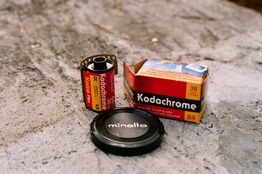 Vintage Kodachrome color film rolls