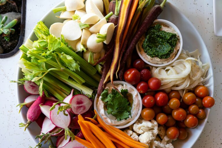 sliced vegetables on white ceramic bowl