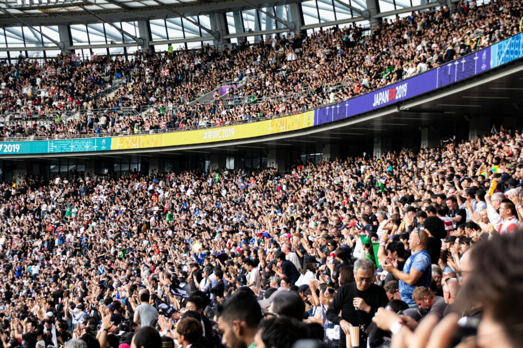 people at the bleachers of the stadium