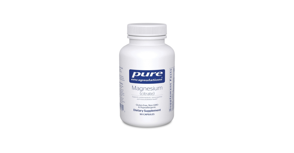 Pure Encapsulations Magnesium Citrate bottle