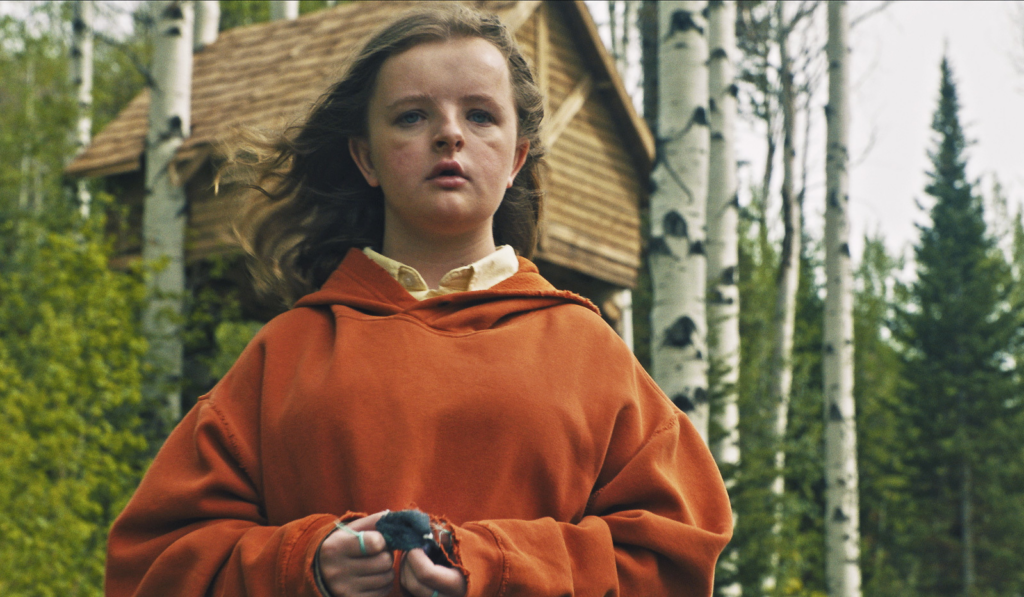 Hereditary horror movie still with a girl