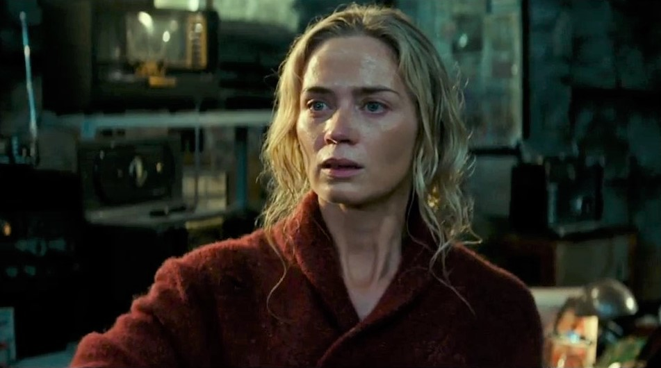 A Quiet Place movie still featuring Emily Blunt