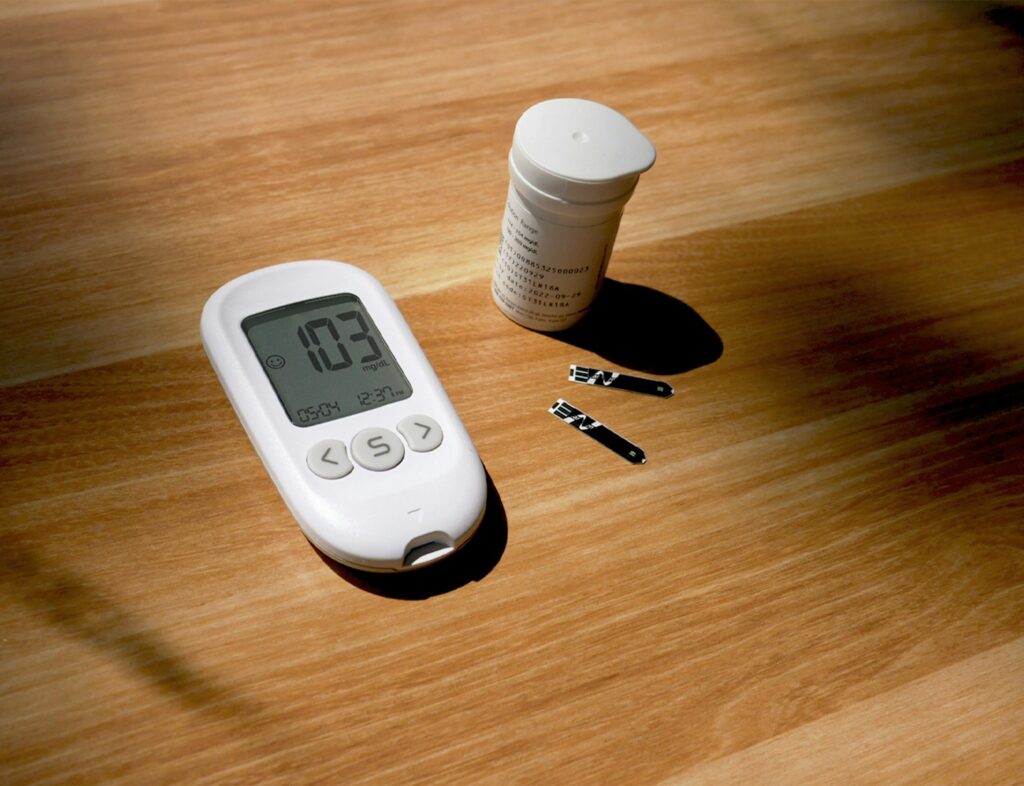 Glucometer test with strips 