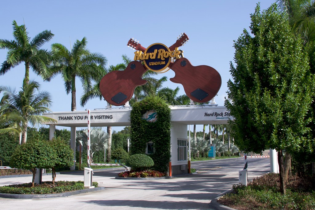 Summer Heat in Hard Rock Stadium, home of the Miami Dolphins