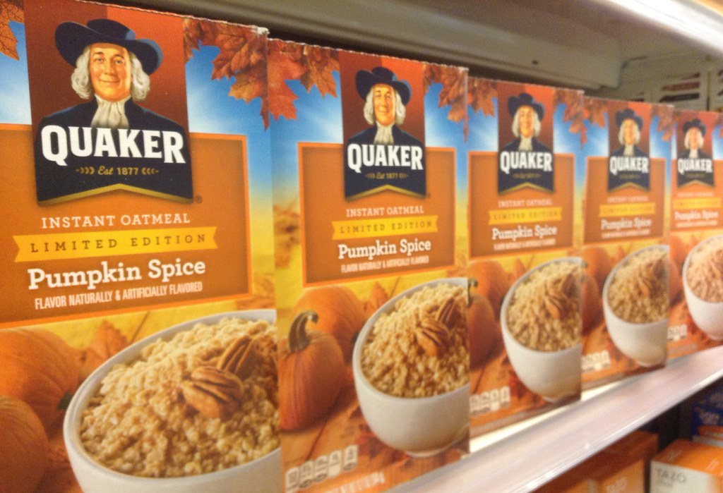Pumpkin Spice Quaker Oats Instant Oatmeal