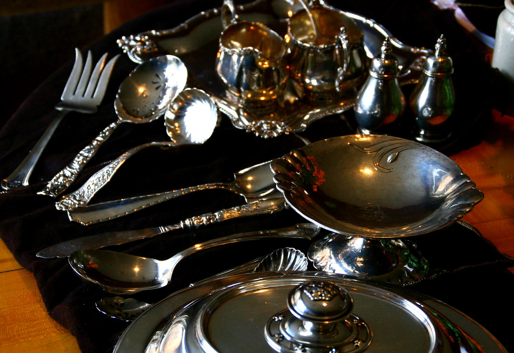 silver flatware