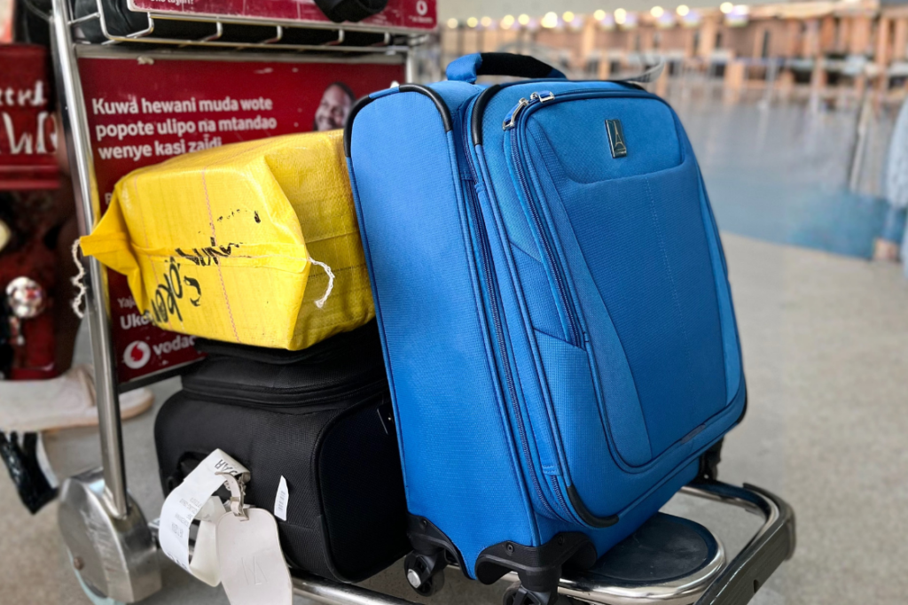 Airport luggage cart