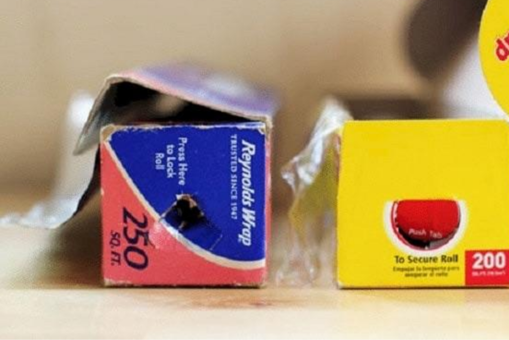 Aluminum foil end tabs