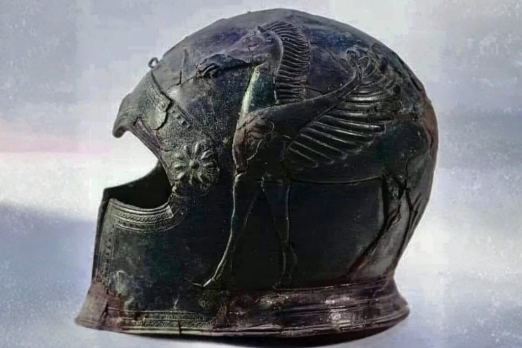 Ancient Greek Bronze Helmet