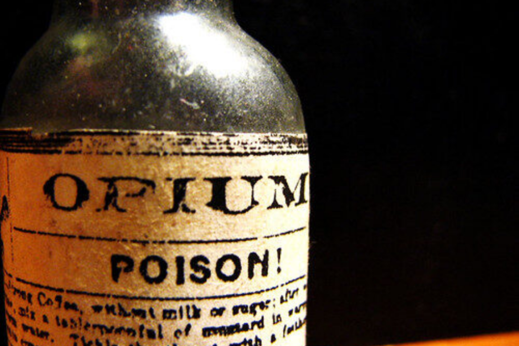 Antique opium bottle