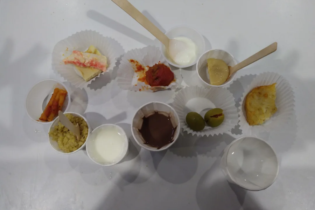Assortment of Costco food samles