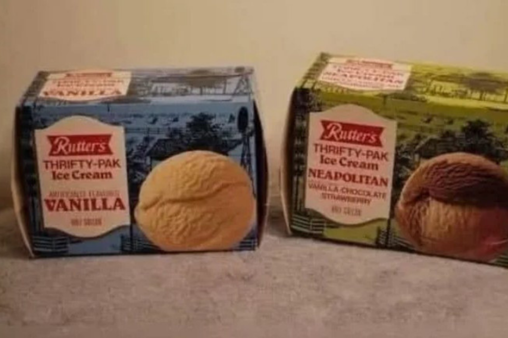 Boxed Vanilla ice cream and vanilla chocolate flavors
