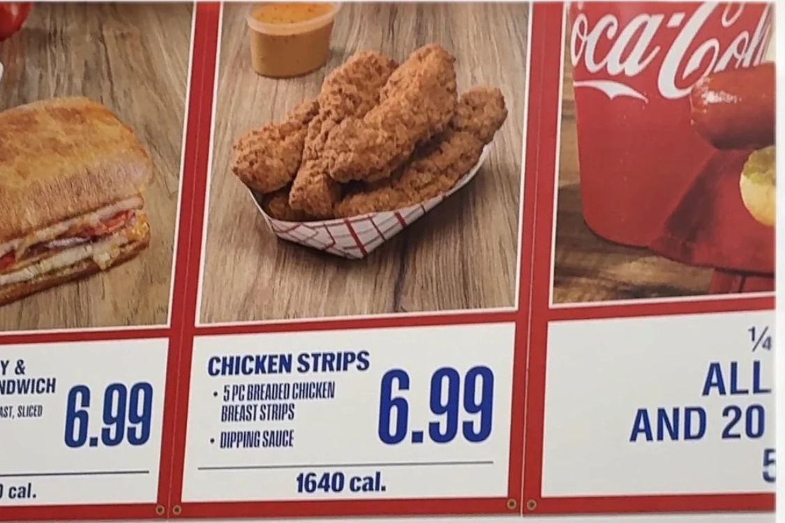 Costco chicken strips price