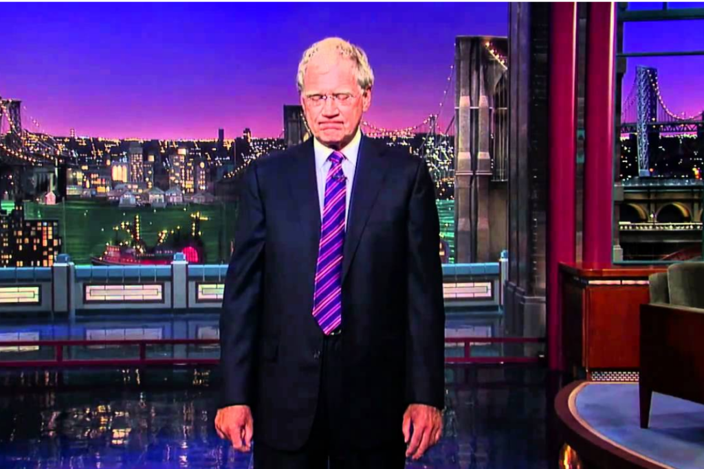 David Letterman delivering his first post-911 monologue