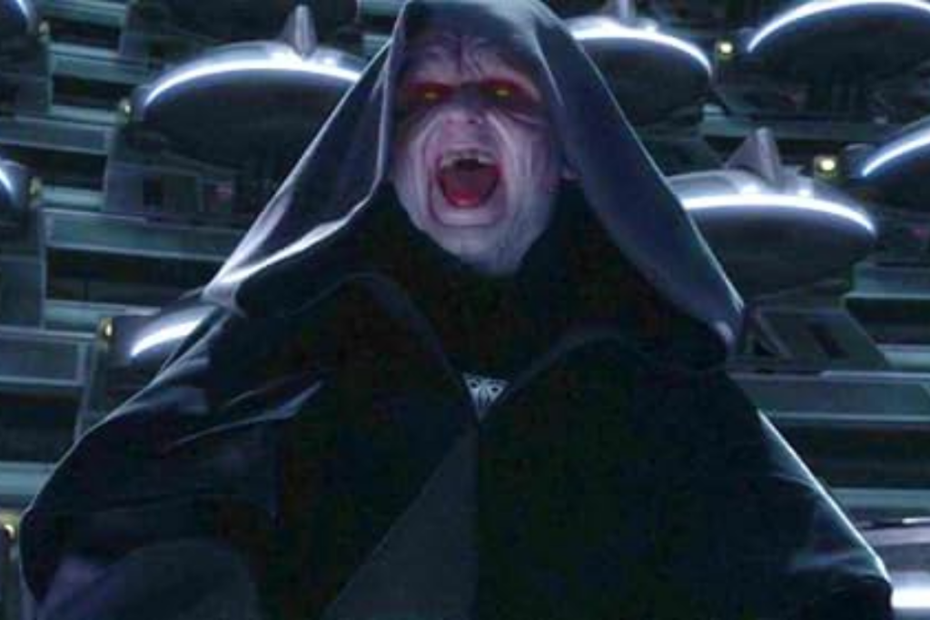 Emperor Palpatine in the Star Wars saga