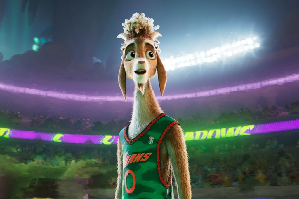 GOAT animated movie about a young goat chasing his sports dream