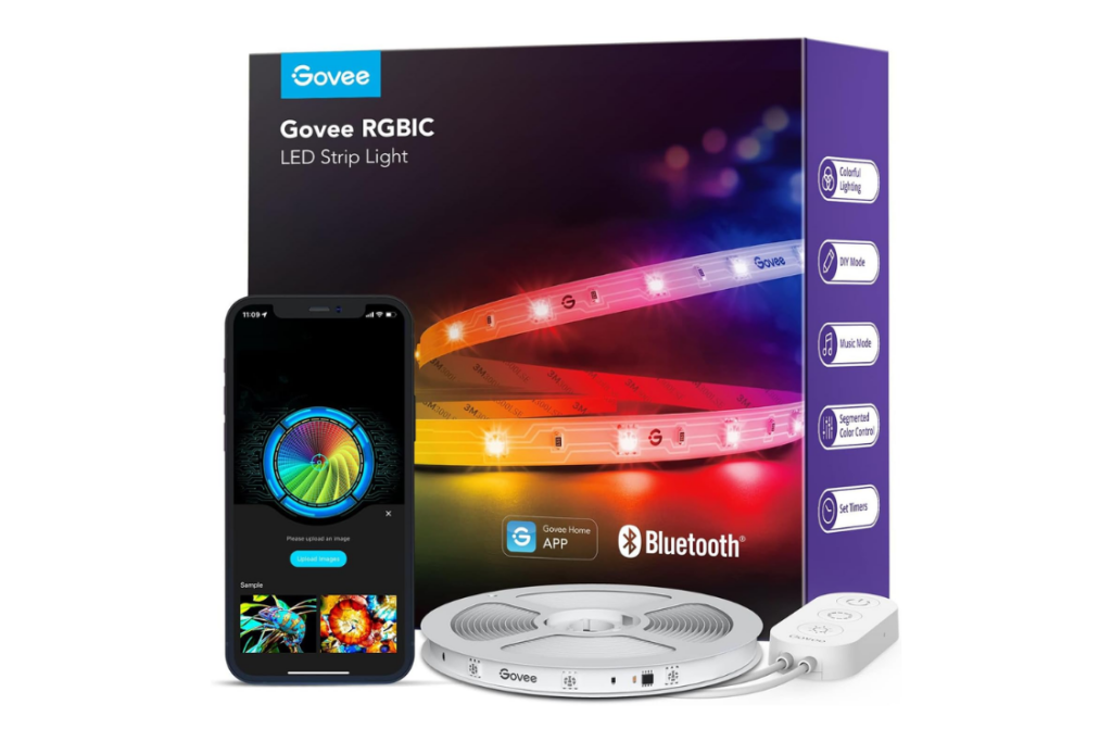 Govee RGBIC LED Light Strip for dorm room use