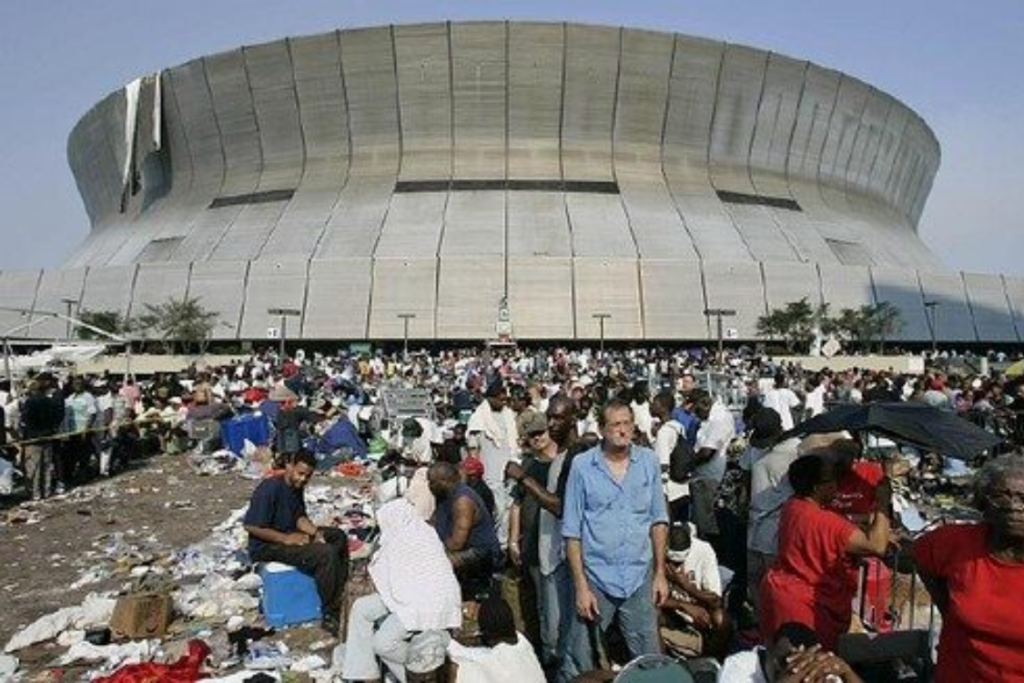 Hurricane Katrina Superdome evacuees